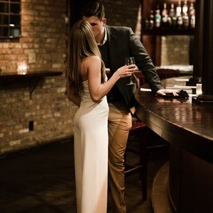 Strapless White Lulu’s Jumpsuit